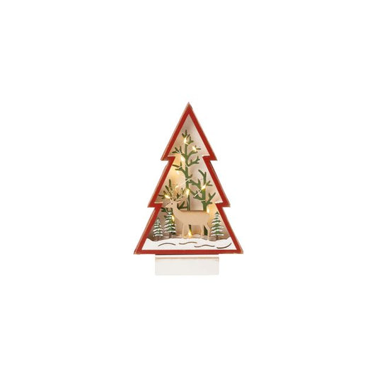 Red Framed Tree Scape
