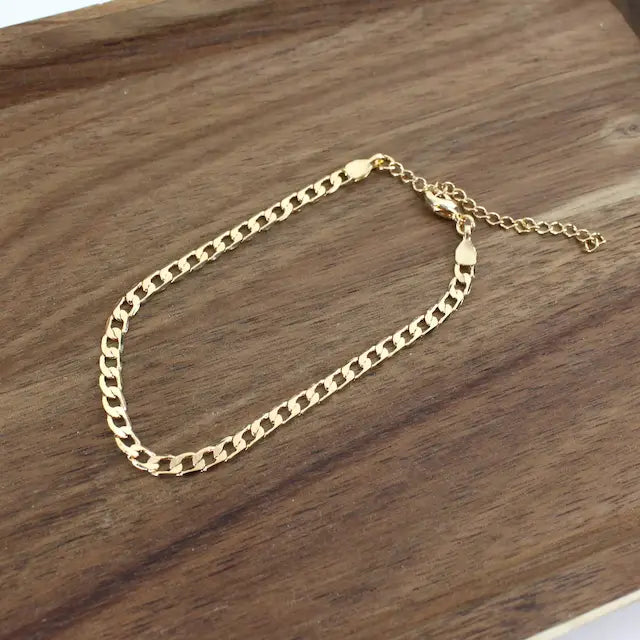 Gold Chain Link Bracelet