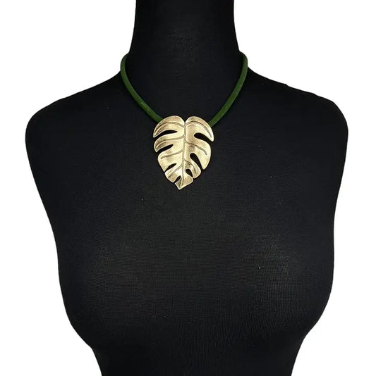 Palm Leaf Necklace