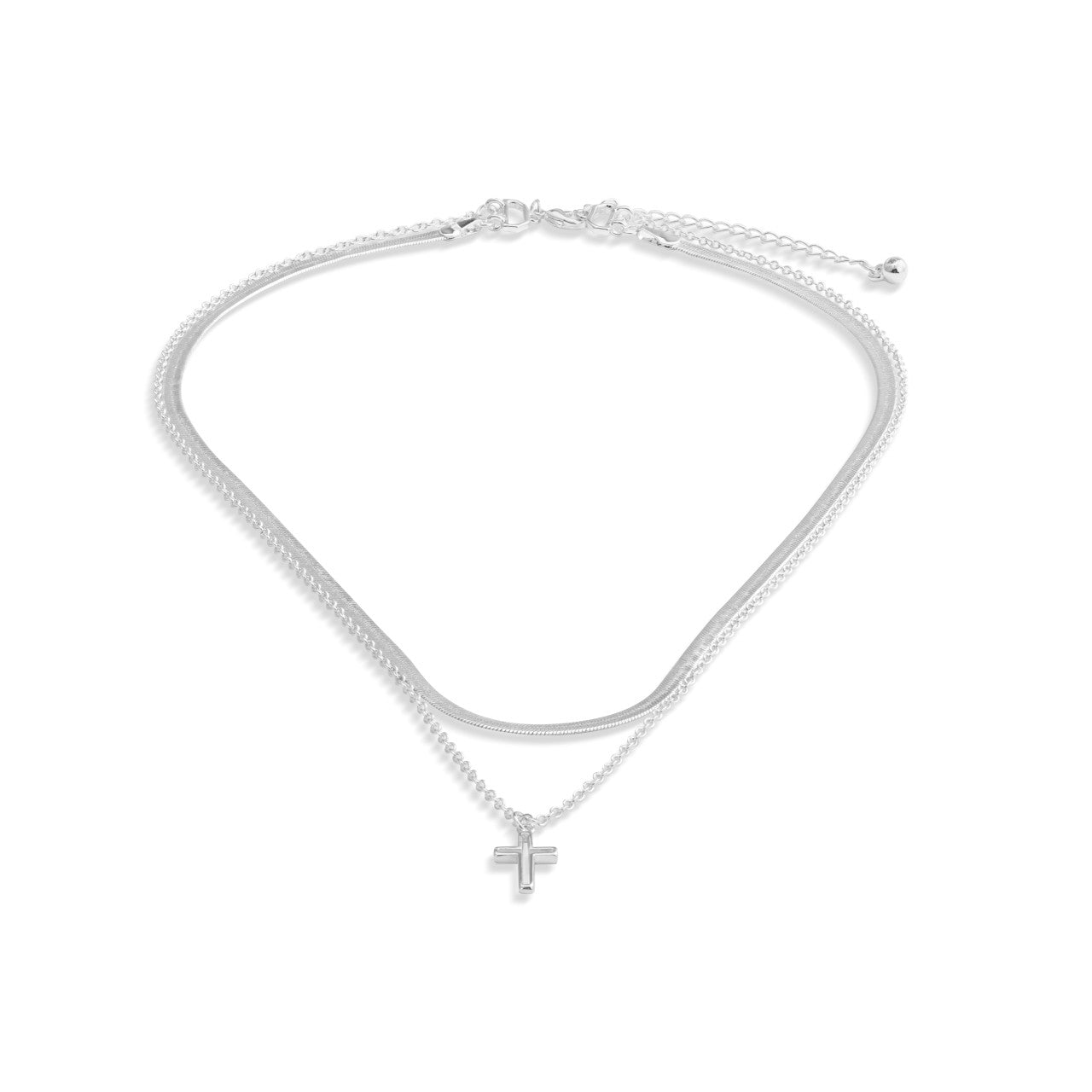 Layered Cross Necklace