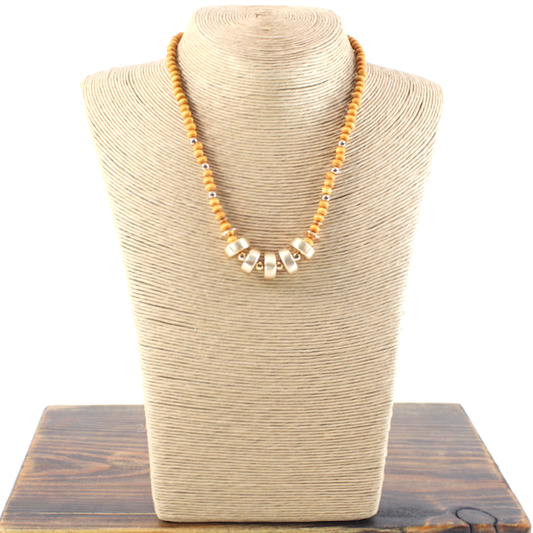 Brown Beaded Necklace