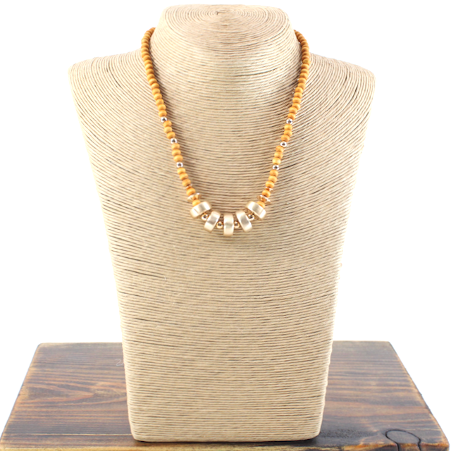 Brown Beaded Necklace