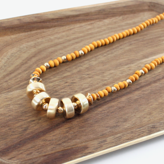 Brown Beaded Necklace