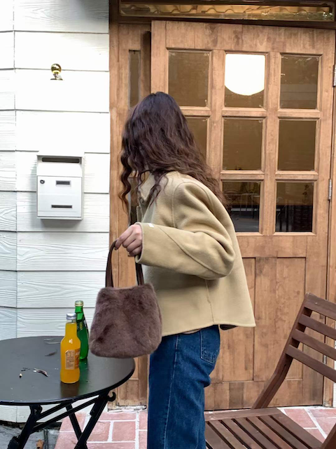 Fur Purse - Black or Brown