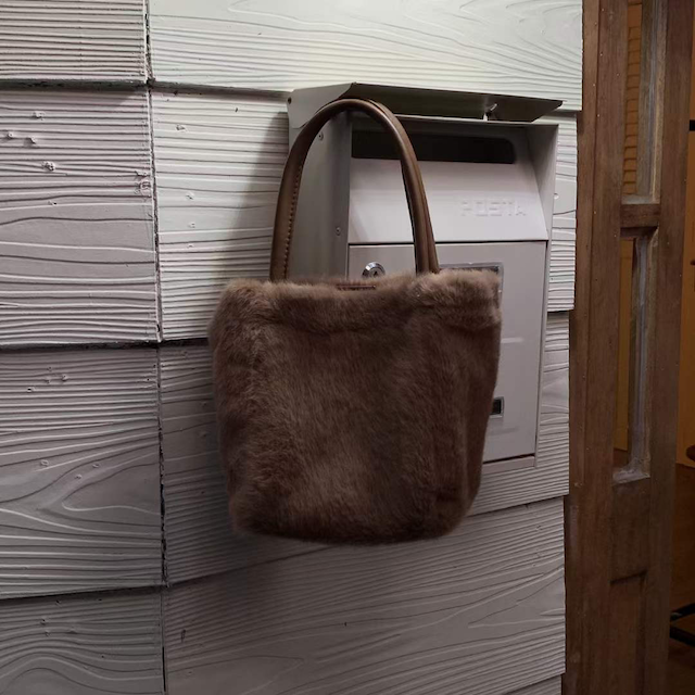 Fur Purse - Black or Brown