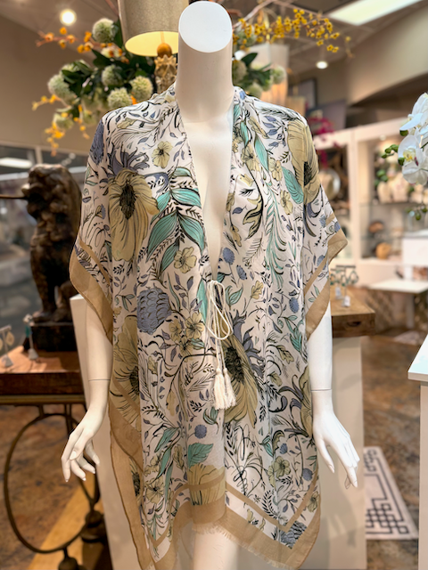 Kimono Coverup with Tie