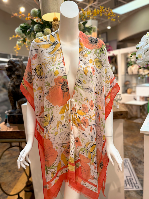 Kimono Coverup with Tie