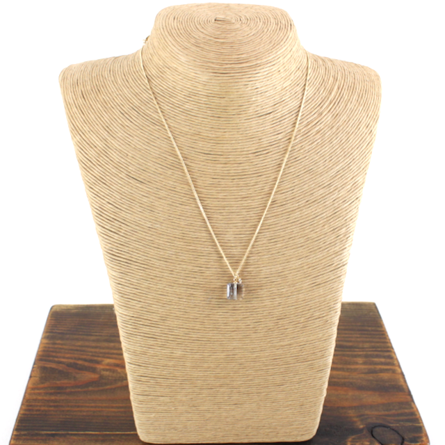 Square Gold/Grey Necklace