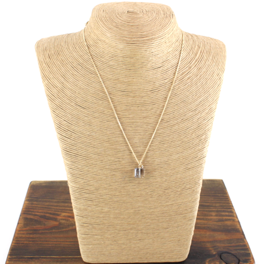Square Gold/Grey Necklace