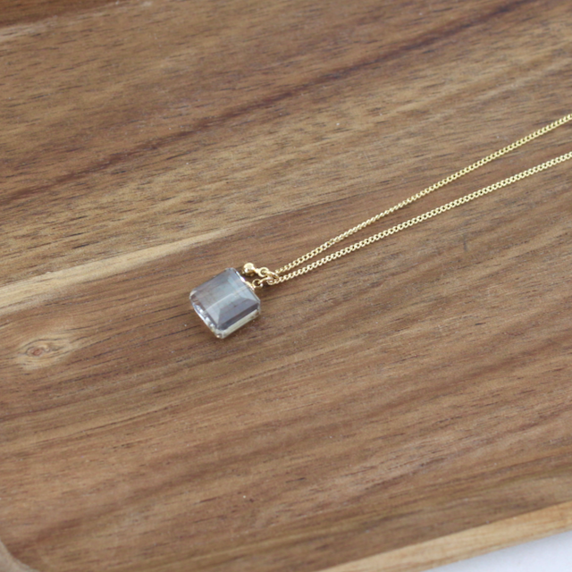 Square Gold/Grey Necklace