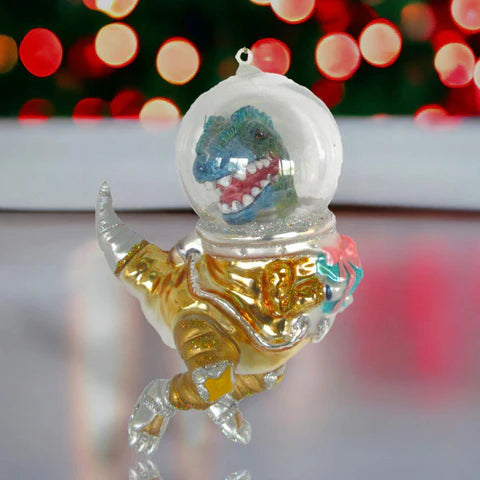 Dinosaur in Space Suit Ornament