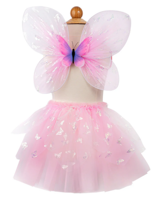 Flutter Butterfly Skirt & Wings - Pink size 4-6