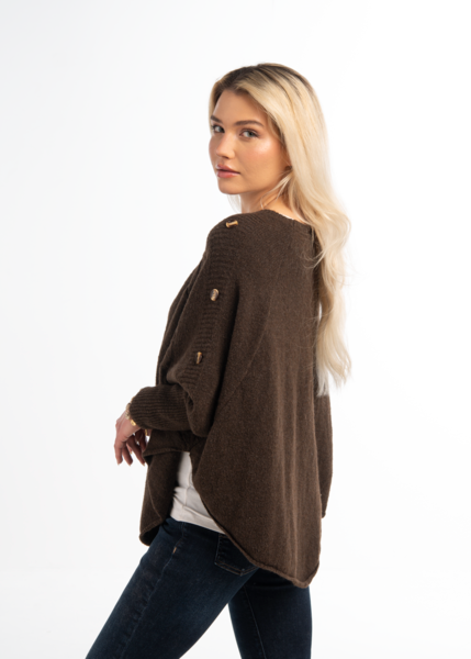 Cable Knit Poncho
