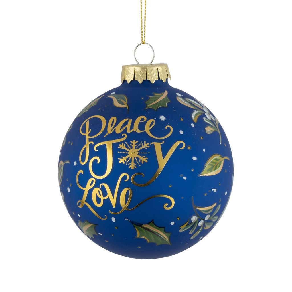 Blue Glass Ornament
