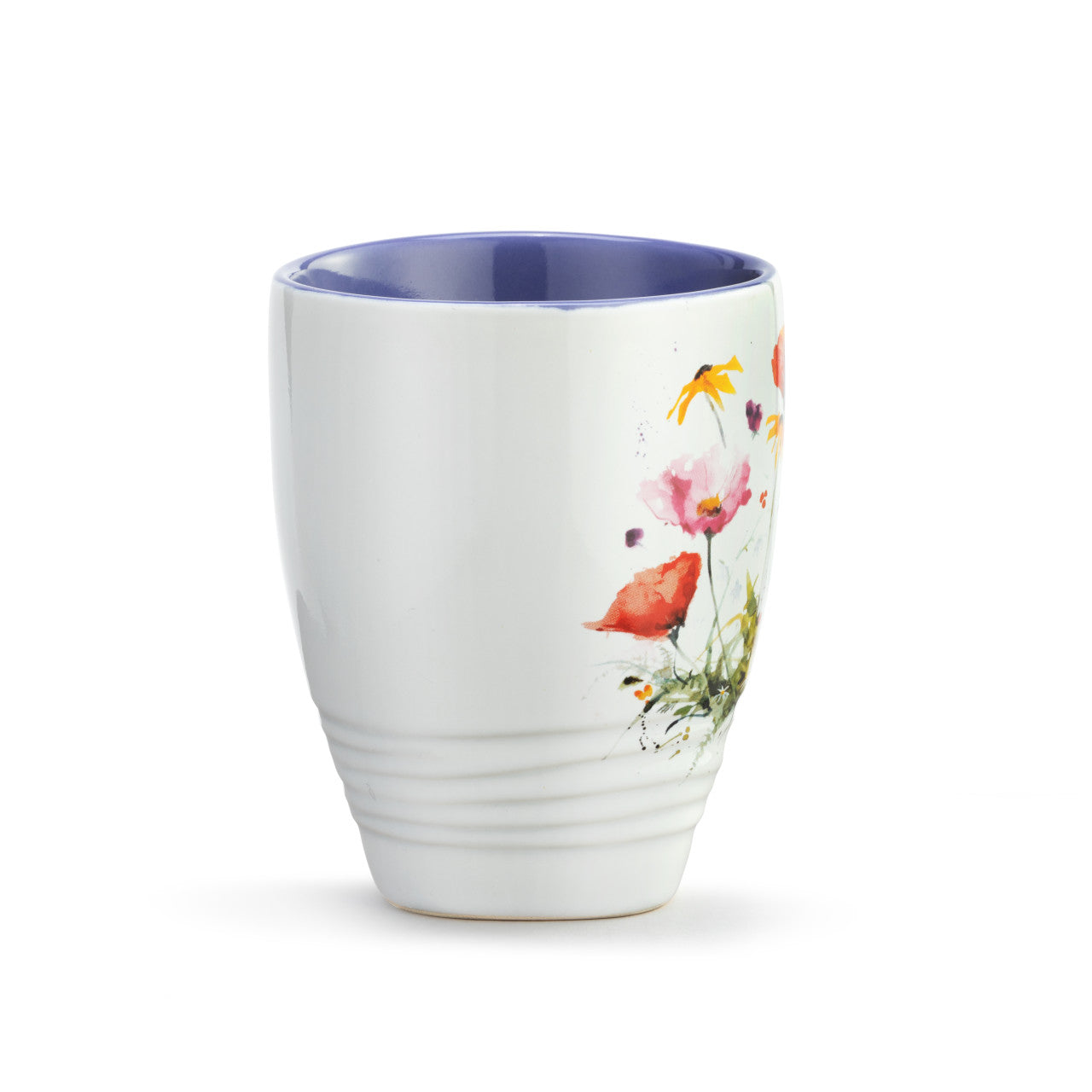 Dean Crouser Stoneware Watercolor Wildflowers Mug 16oz