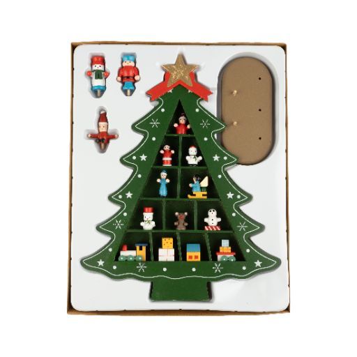 Mini Wood Tree with Ornaments