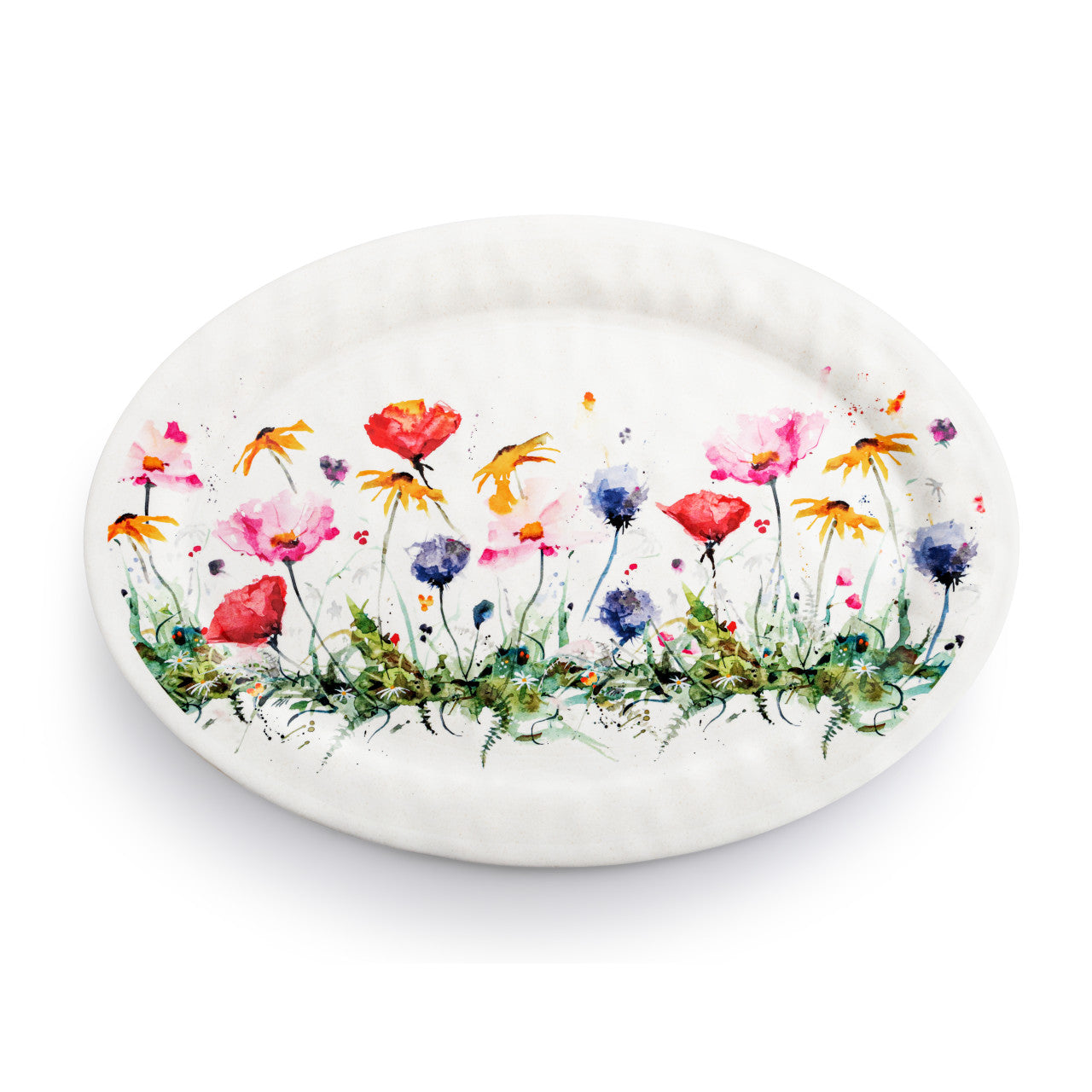 Wildflowers Large Melamine Oval Platter