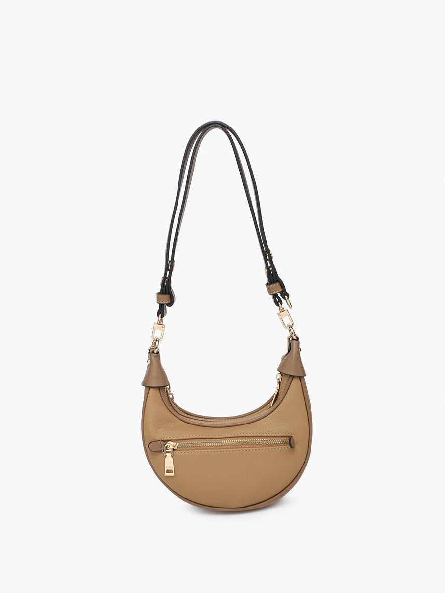 Zora Half-Moon Shoulder Bag - Tan