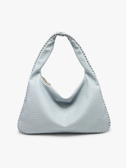 Vegan Faux Woven Hobo