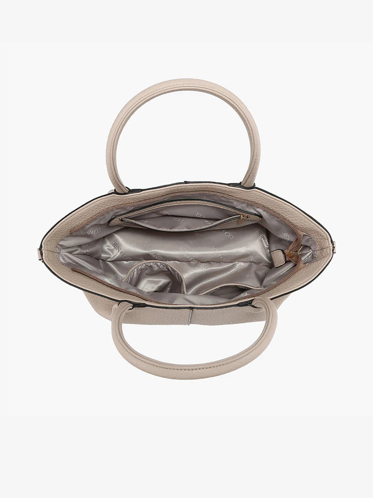 Vegan Pleated Satchel