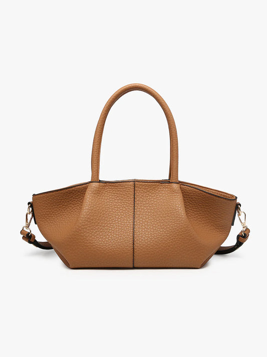 Vegan Pleated Satchel