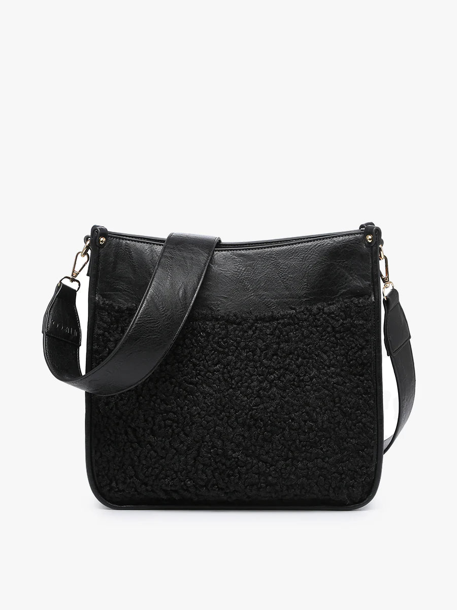 Chloe Vegan Teddy Crossbody - Assorted Colors