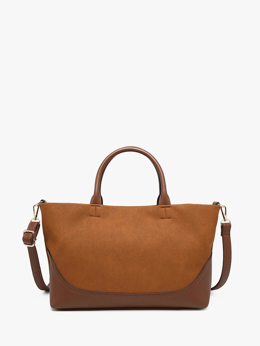 Ximena Vegan Suede Satchel