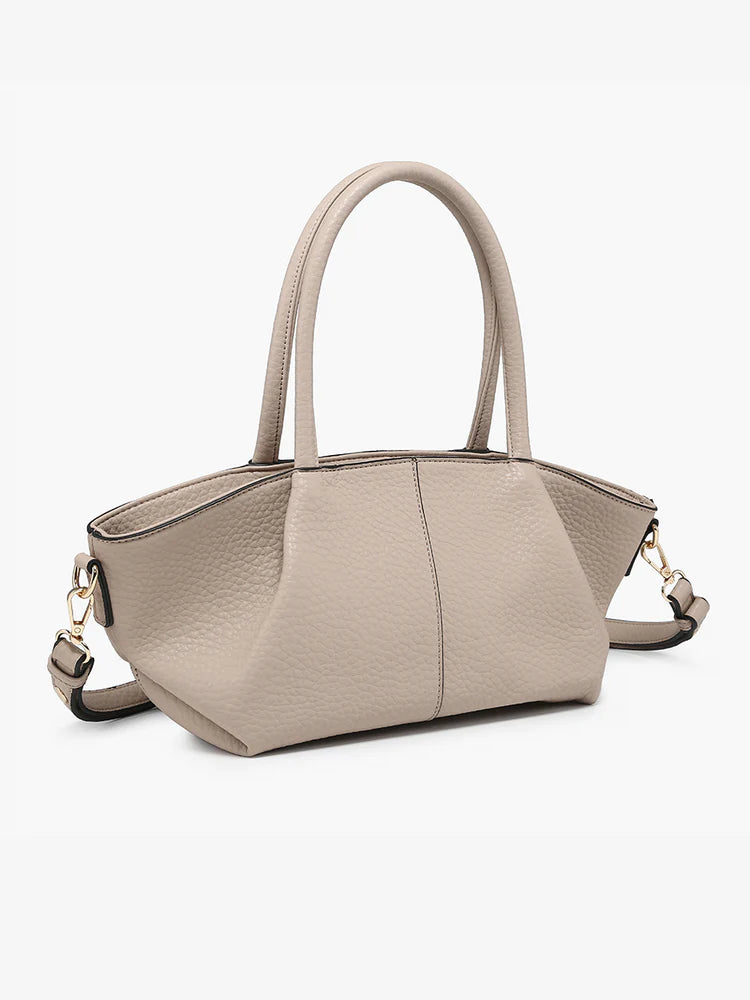 Vegan Pleated Satchel