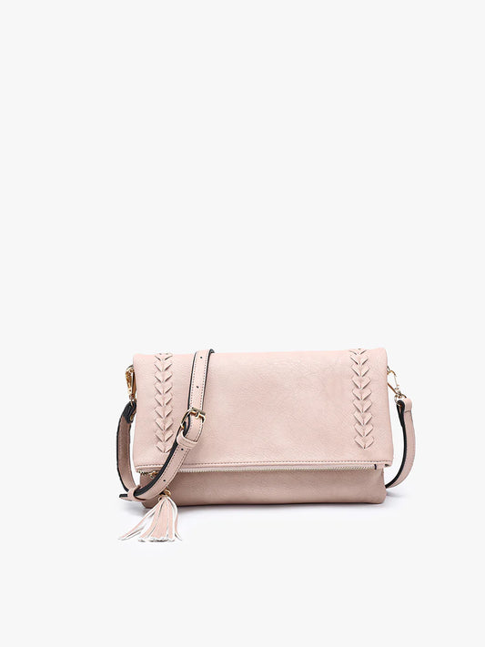Isadora Whipstich Crossbody Purse - Mauve