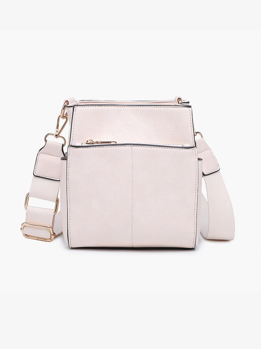Jeanne Square Bucket Bag - Off White