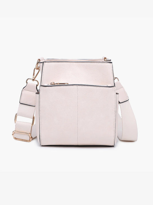 Jeanne Square Bucket Bag - Off White