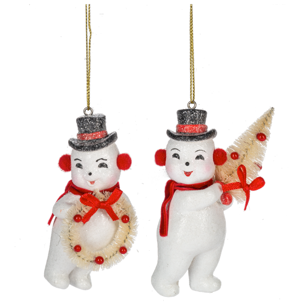 Vintage Snowman Ornament