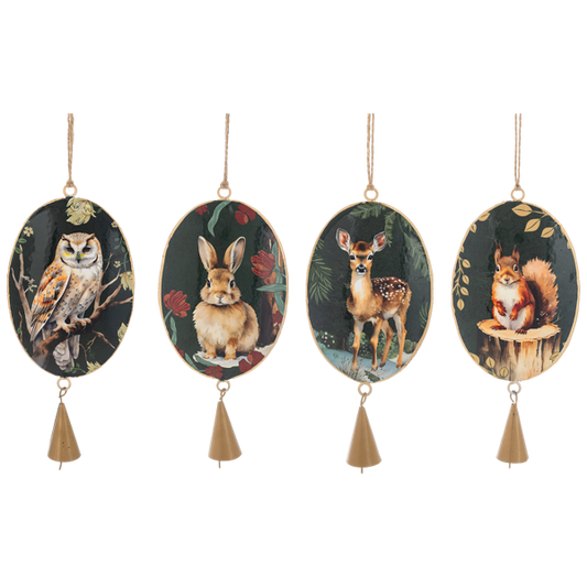 Woodland Ornaments Metal  Assorted