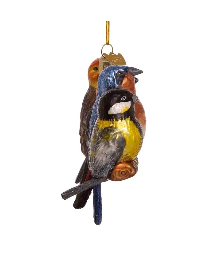 Glass Songbirds Ornament