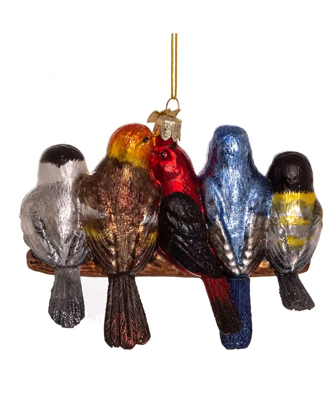 Glass Songbirds Ornament