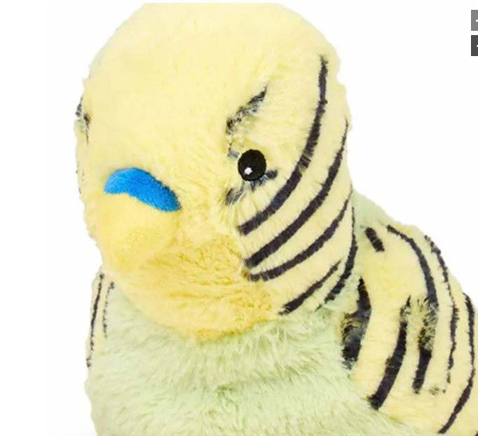 Warmies Green Parakeet
