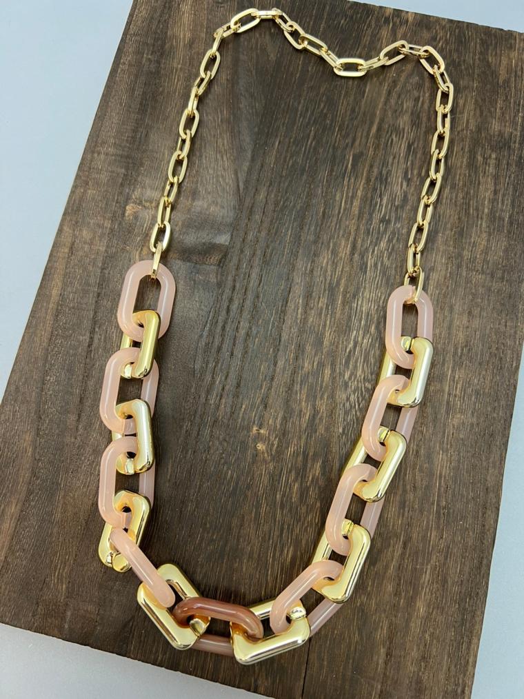 Pink & Gold Necklace