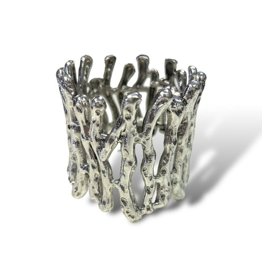 Silver Twig Cuff Bracelet