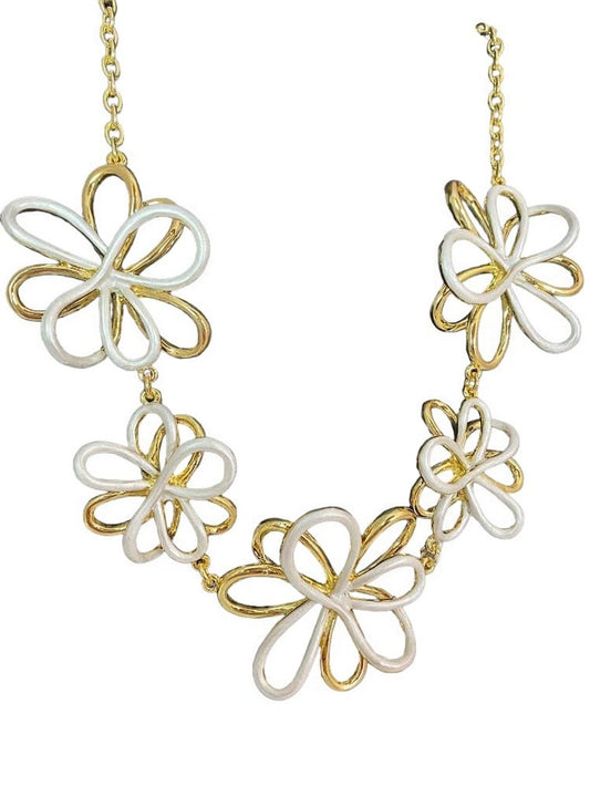 Gold/Silver Flower Necklace