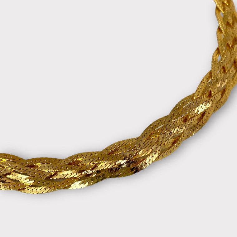 Braided Gold Necklace