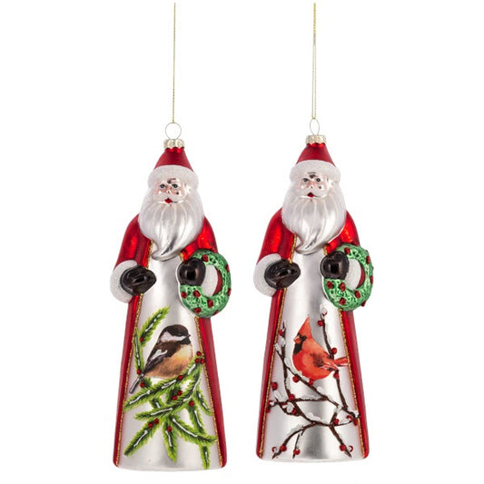 Santa w/Bird Ornaments