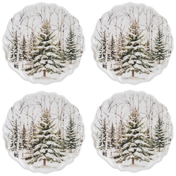 Winter Forest Dinner Plate