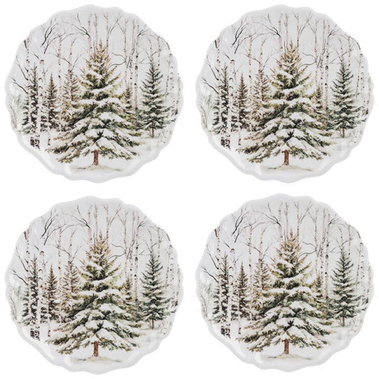 Winter Forest Dinner Plate